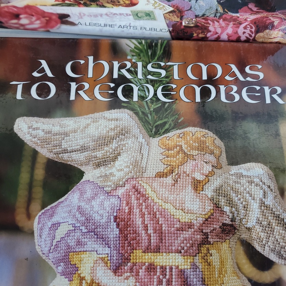 Leisure Arts Presents  Lot of 8 Christmas cross stitch Holiday Reverie VTG Mint - Picture 4 of 16